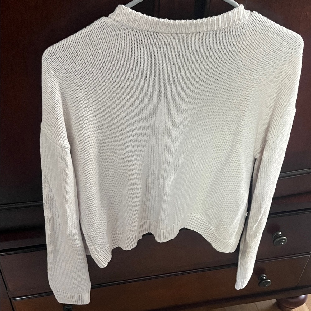 Splendid Cream Open-Front Cardigan - Picture 3 of 5